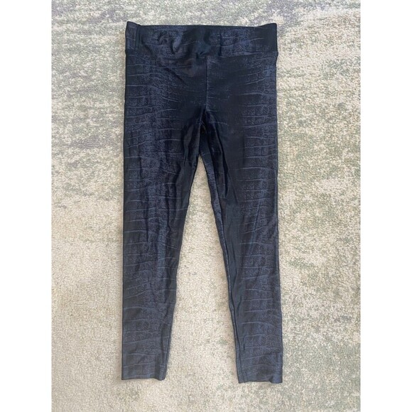 Koral Size M Gray/Blue/Black Workout Snakeskin Print Leggings - Picture 1 of 7